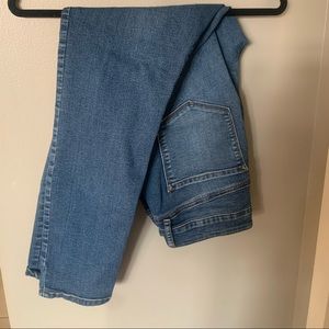 Medium wash blue jeans